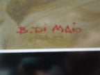 Bruno Di Maio "Thought" Gallery Framed Hand Signed Original Oil Painting