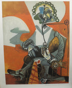 Buckled Shoe Man After Pablo Picasso Estate Signed Giclee