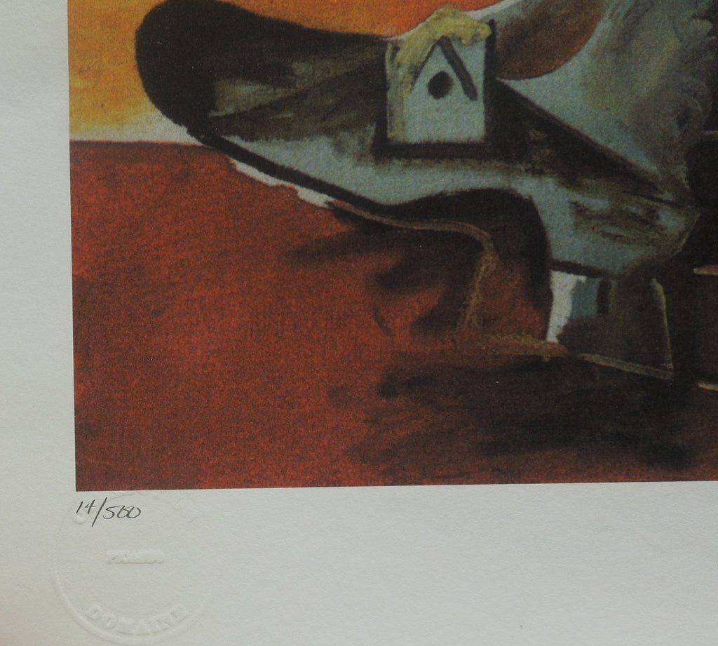 Buckled Shoe Man After Pablo Picasso Estate Signed Giclee