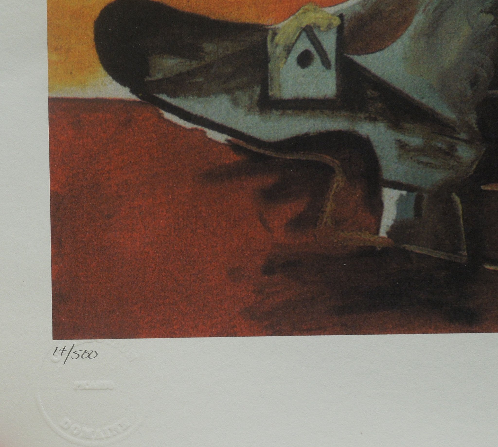 Buckled Shoe Man After Pablo Picasso Estate Signed Giclee