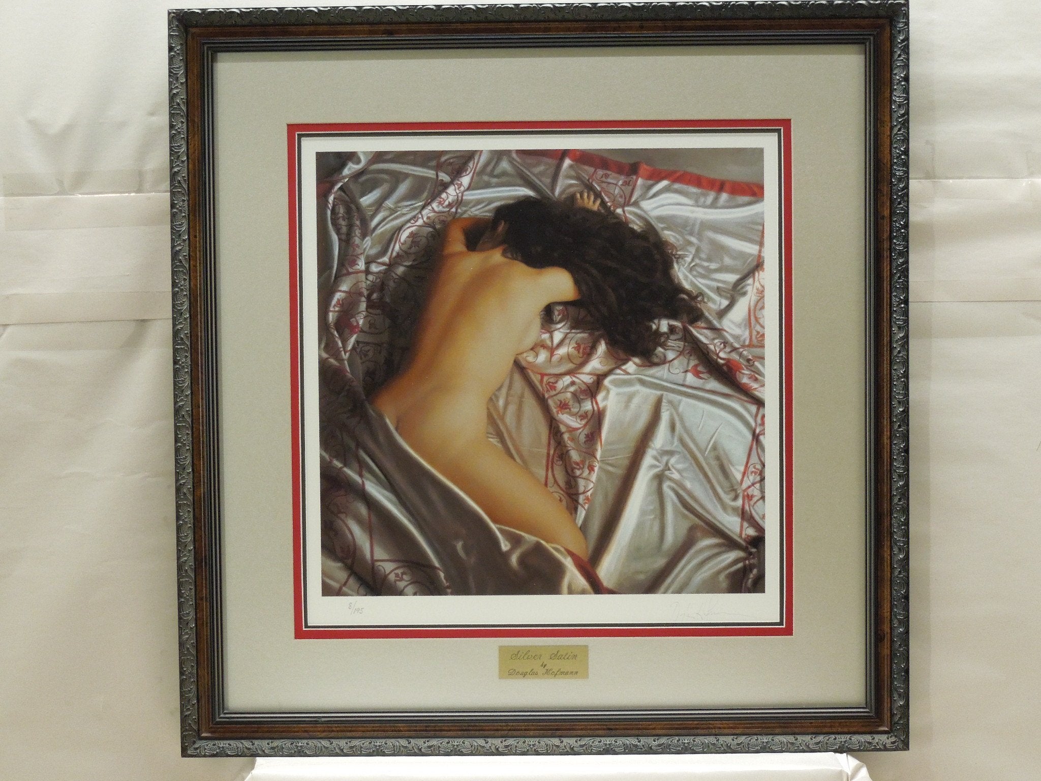 Douglas Hofmann "Silver Satin" Print Numbered 8/195 Triple Matted Gallery Framed