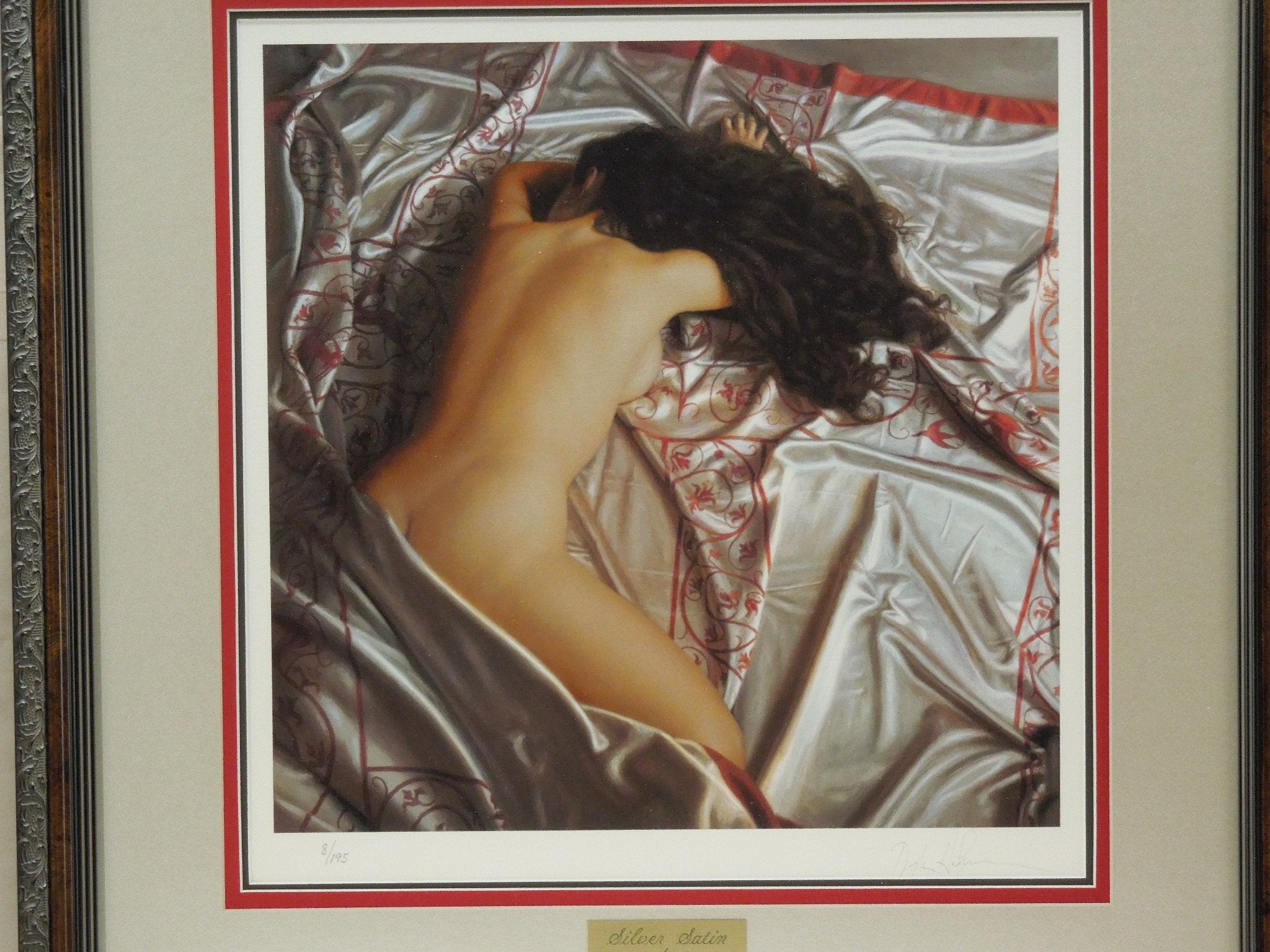 Douglas Hofmann "Silver Satin" Print Numbered 8/195 Triple Matted Gallery Framed