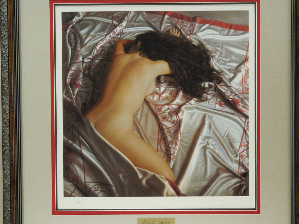 Douglas Hofmann "Silver Satin" Print Numbered 8/195 Triple Matted Gallery Framed