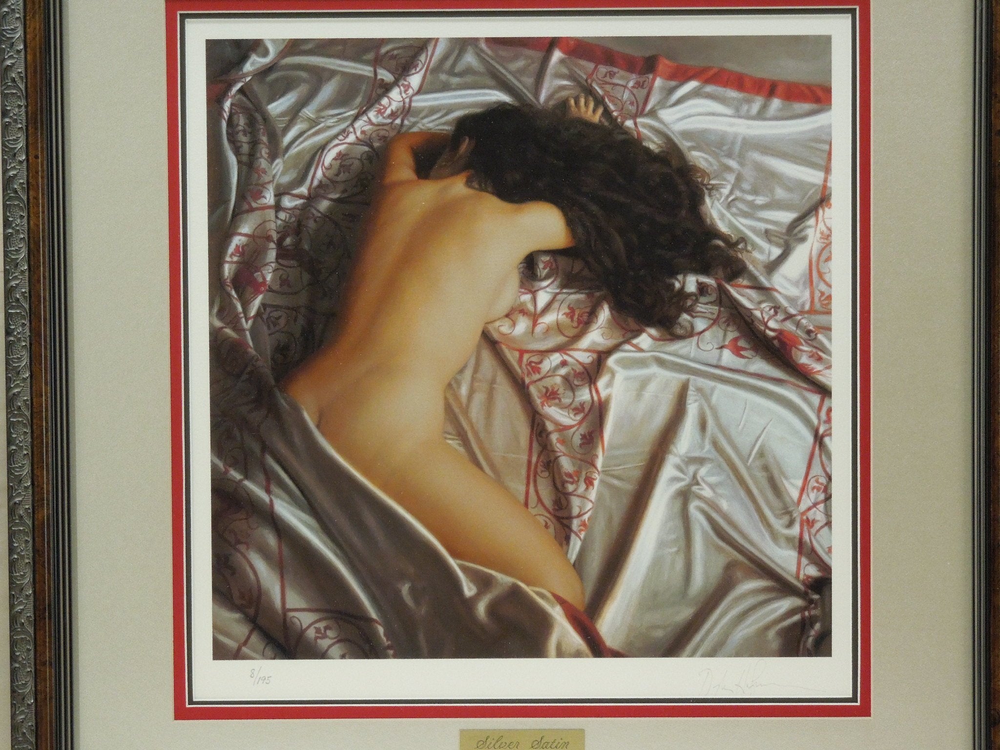 Douglas Hofmann "Silver Satin" Print Numbered 8/195 Triple Matted Gallery Framed